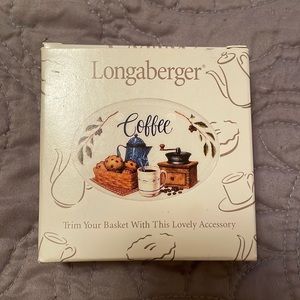 Longaberger Ceramic tie on “Coffee”